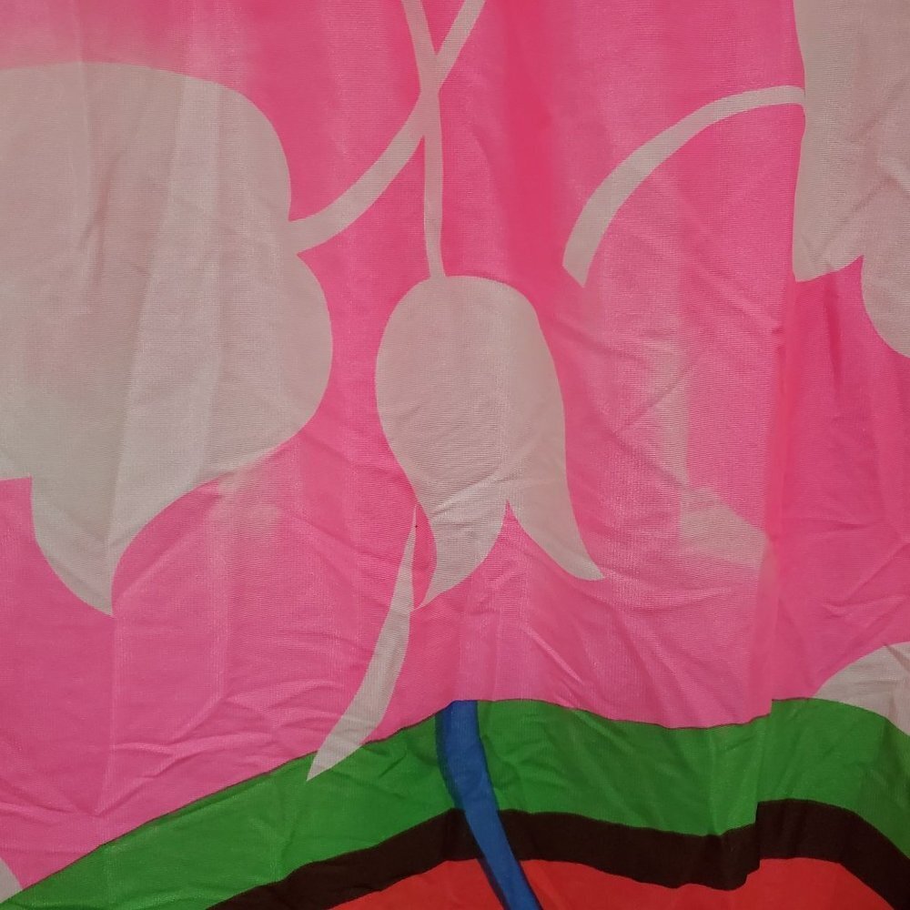 Kamehameha Women's Vintage 1960s 1970s Bright Retro Aloha Trippy Maxi Skirt Sz S - Picture 2 of 8